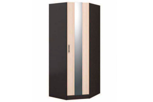 Эрика шкаф угловой с зеркалом венге/дуб молочный