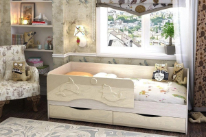 Фасад кровати КР-813 кровать Алиса ваниль