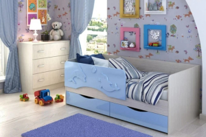 Фасад кровати КР-813 кровать Алиса голубой