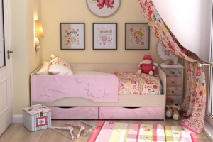 Фасад кровати КР-813 кровать Алиса розовый