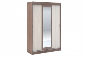Андрей-4 шкаф-купе ясень шимо темный/ясень шимо светлый