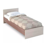 Бася КР 555 кровать 900 шимо темный/шимо светлый