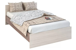  Бася КР 556 Кровать 120 с ЛДСП настилом шимо темный/шимо светлый