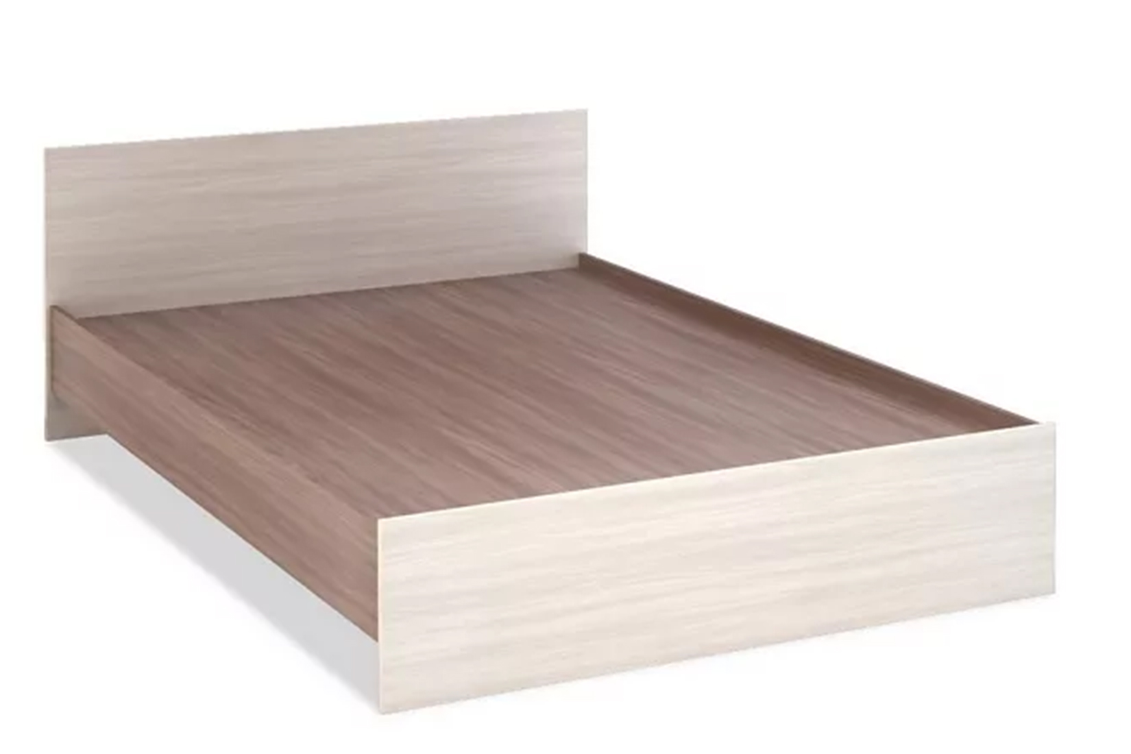 Бася КР 558 Кровать 160 с ЛДСП настилом шимо темный/шимо светлый