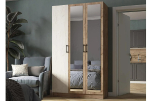 Вегас 1200 Шкаф дуб крафт табачный/дуб крафт белый