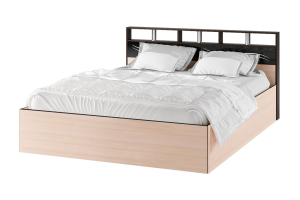 Эрика Корпус кровати без основания (1,6м) венге/дуб молочный