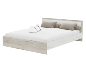 Гармония КР 602 Кровать 140 дуб крафт белый/дуб крафт серый