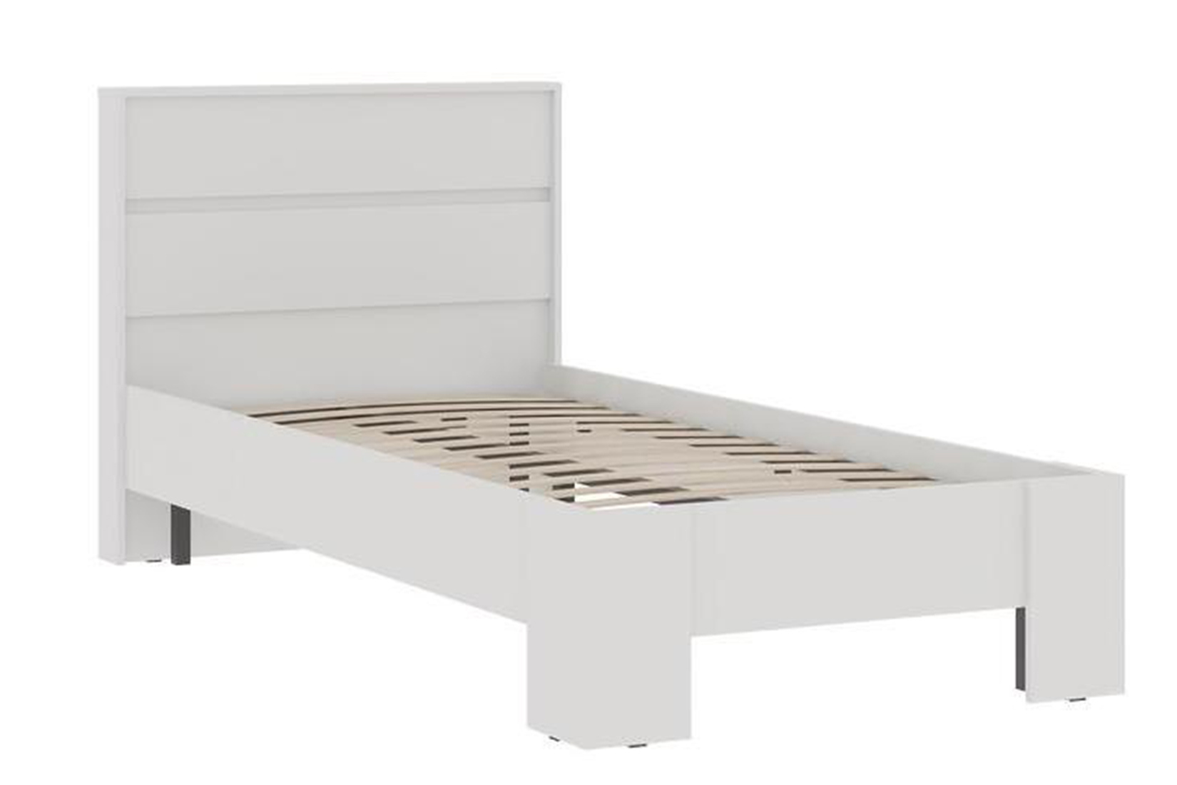 Хелен КР 01 Кровать 0.9 с ортопед. основанием белый/белый