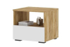 Хелен ТБ 01 Тумба прикроватная Белый/Дуб крафт золотой