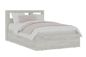 Гранд Кровать 120х200 с ортопедическим основанием Дуб крафт белый