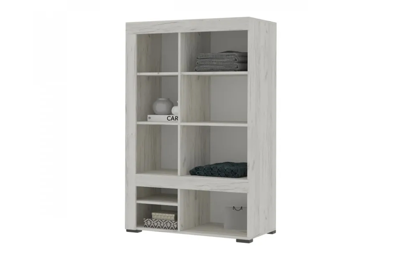 Гранд Стеллаж 02 дуб крафт белый