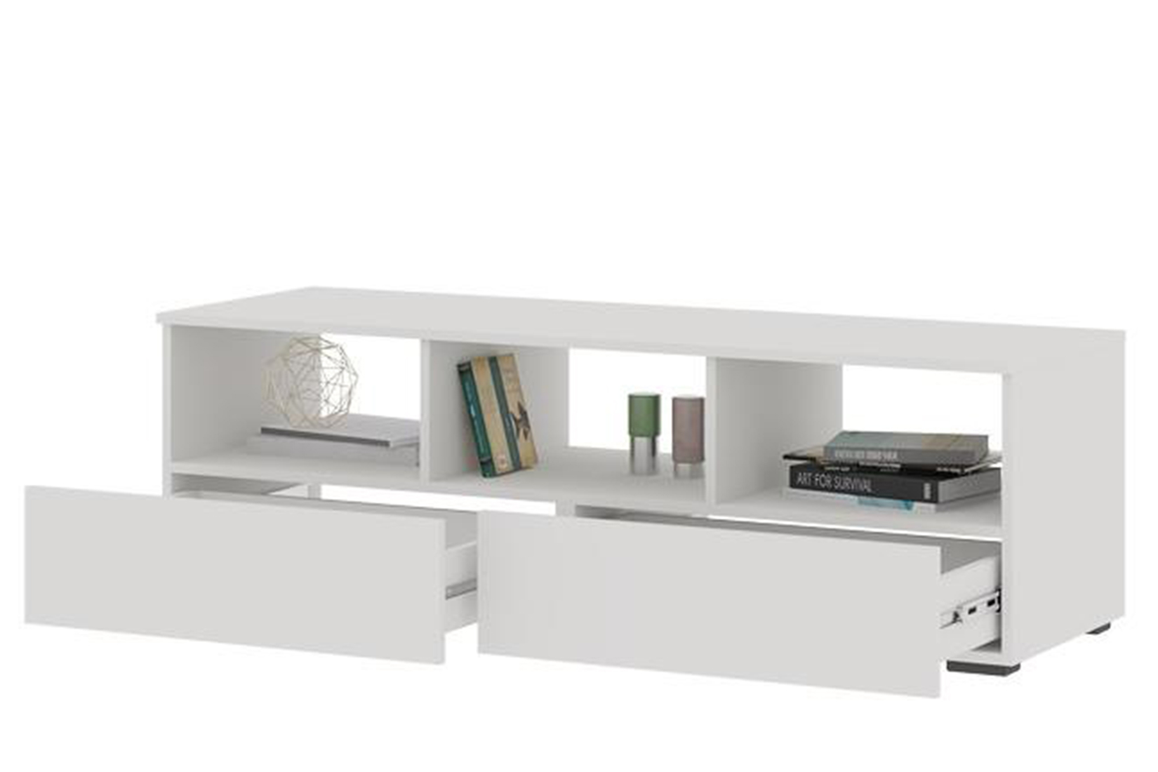 Хелен ТБ 02 Тумба ТВ белый/белый