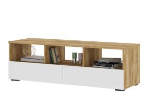 Хелен ТБ 02 Тумба ТВ белый/дуб крафт золотой