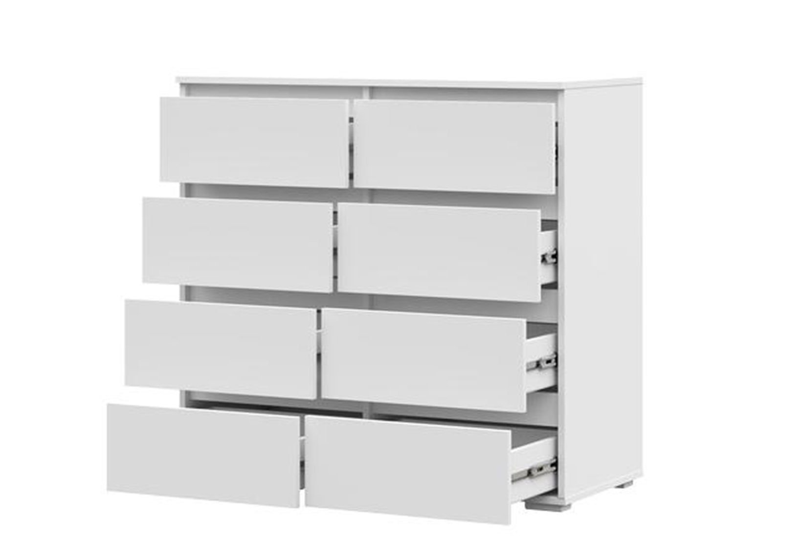 Хелен КМ 04 Комод 8 ящиков белый/белый