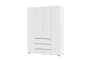 Хелен ШК 05 Шкаф 4х створчатый с ящиками белый
