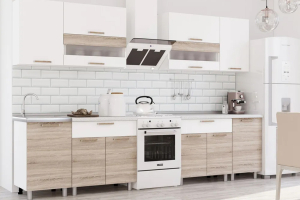 Айсбери Кухня 2,4м белый/сонома