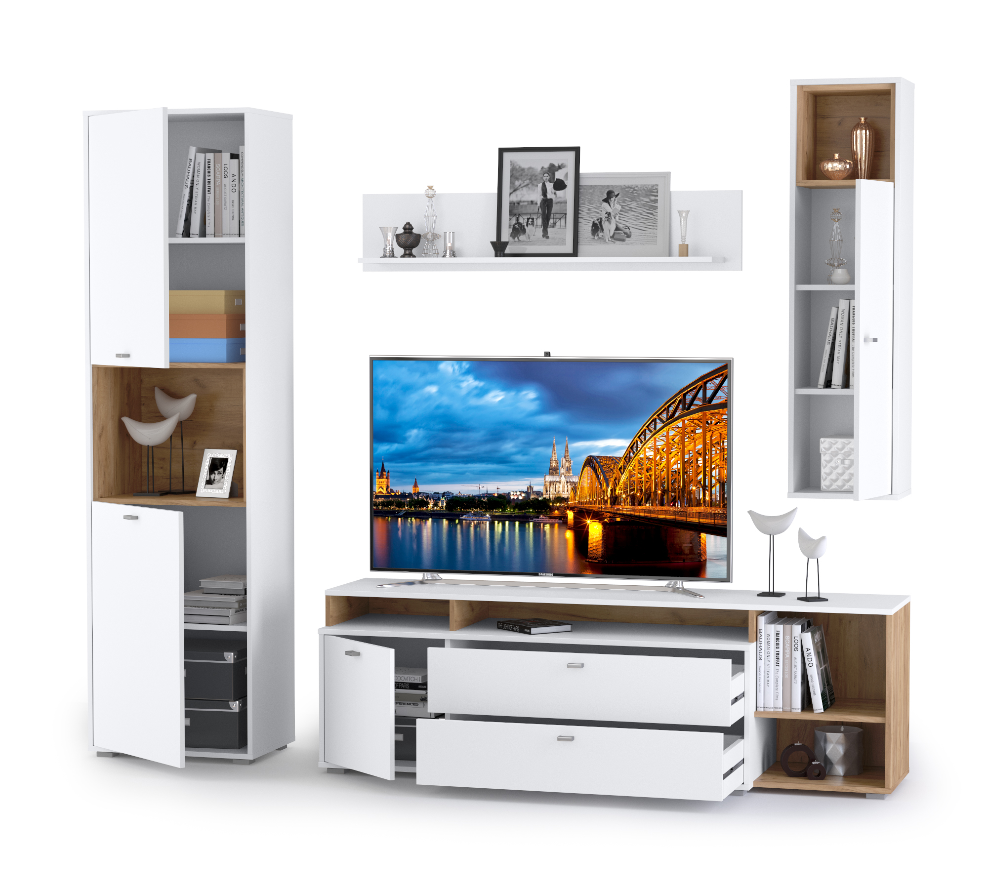 Бэль № 03 Дуб крафт золотой/Белый