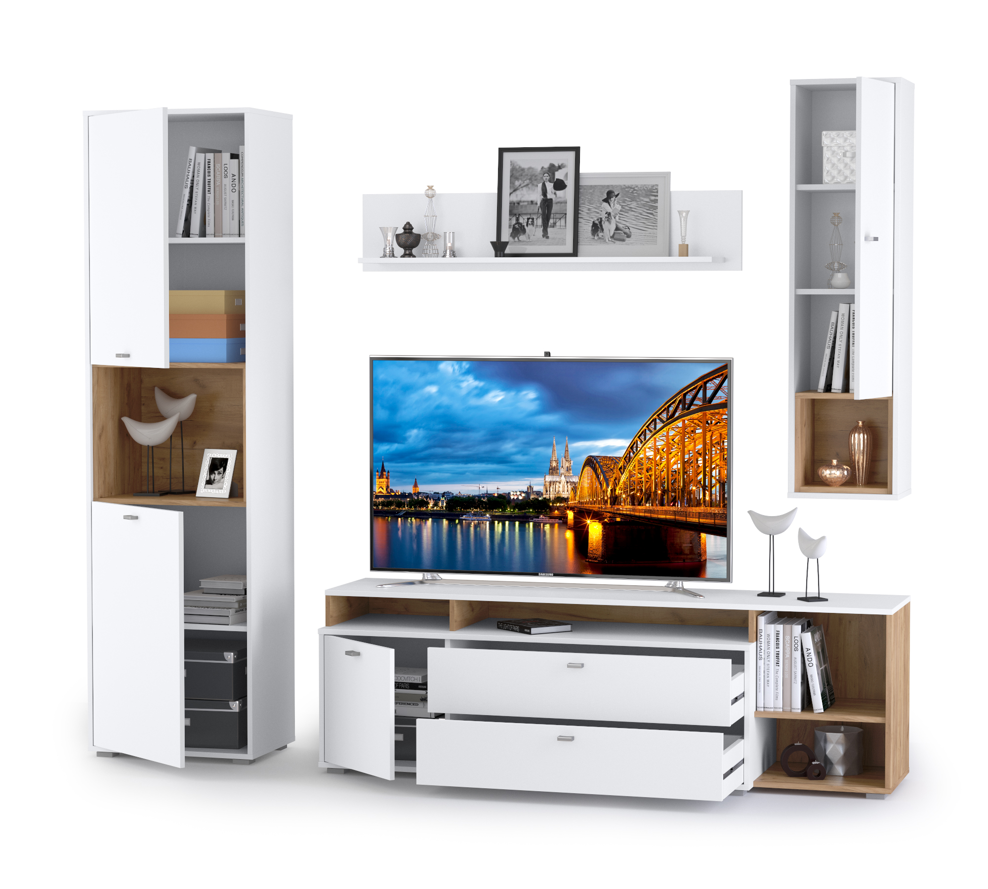 Бэль № 03 Дуб крафт золотой/Белый