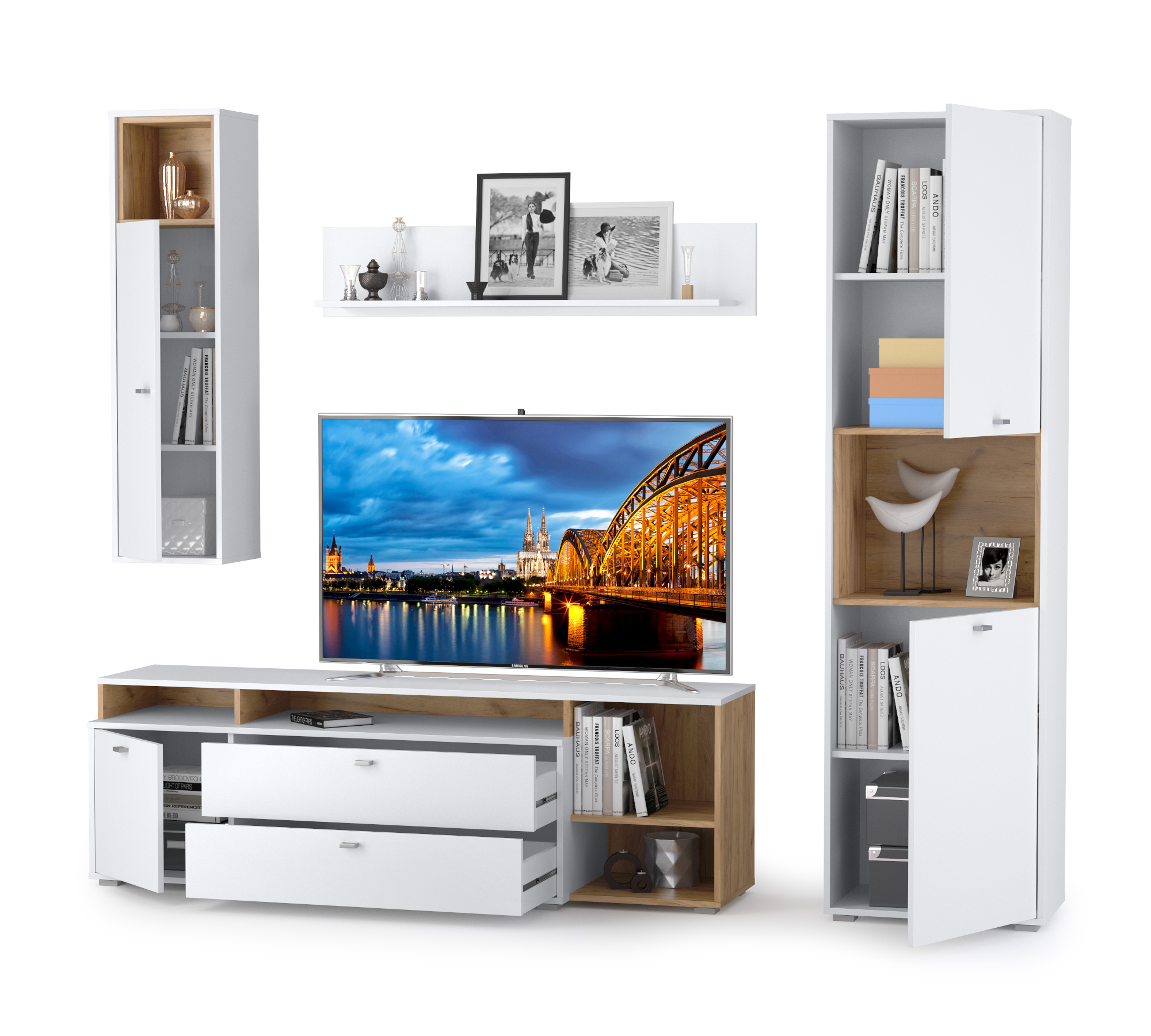 Бэль № 03 Дуб крафт золотой/Белый