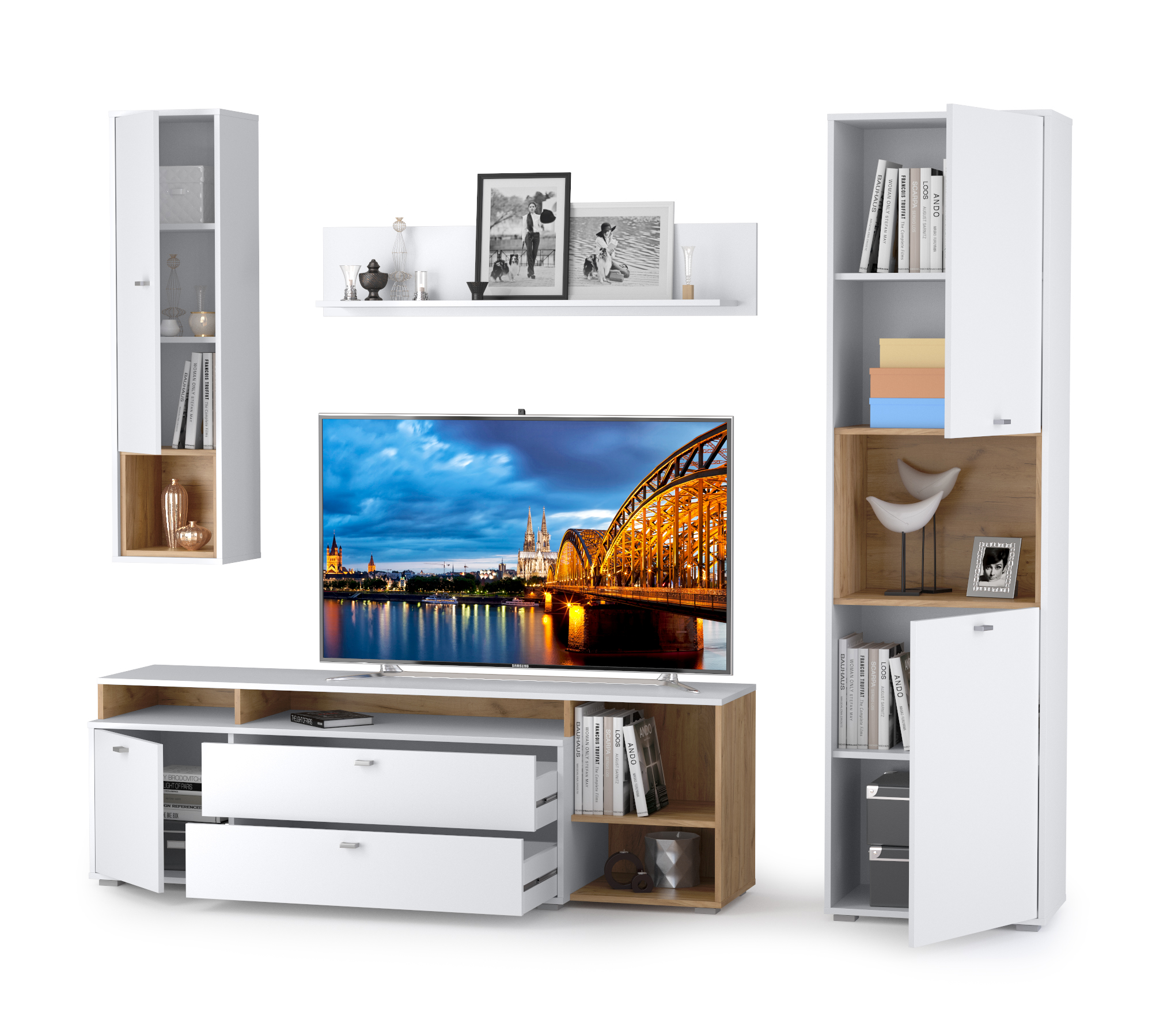 Бэль № 03 Дуб крафт золотой/Белый