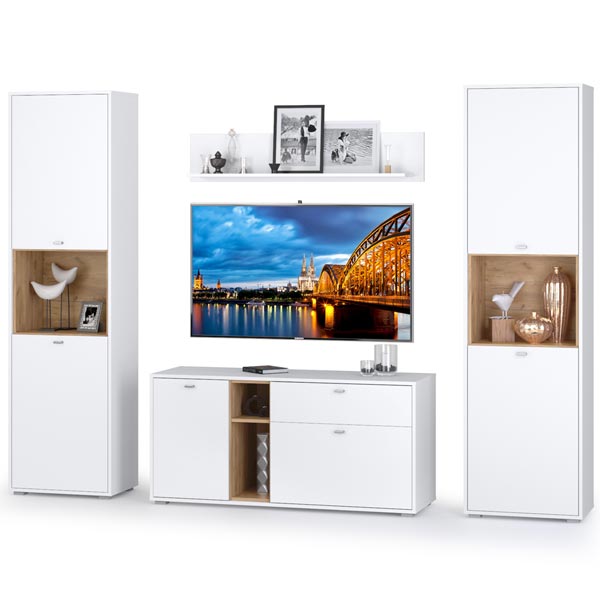 Бэль № 10 Дуб крафт золотой/Белый