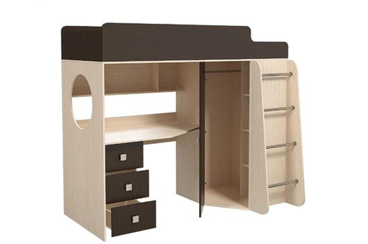 Сказка Кровать-чердак Венге/белфорд