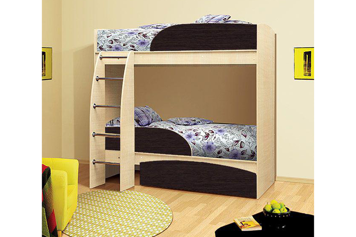 Омега Кровать 2-х ярусная  Белфорд/венге