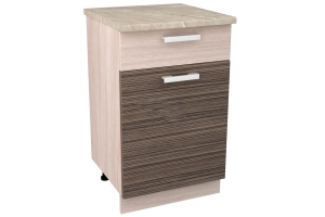 Н 500-1-Я Стол с 1 ящиком  Кухня "Зебрано"