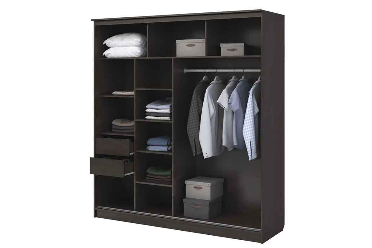 Шкаф-купе 2.0 м Дуб венге МИР