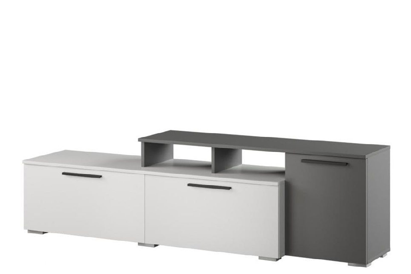 Альберо гостиная модульная Белый/Графит серый