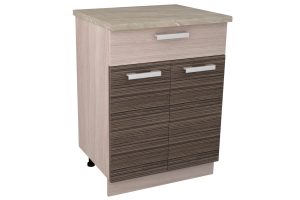 Н 800-1-Я Стол с 1 ящиком  Кухня "Зебрано"