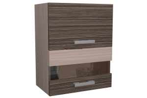 ВС 500Г Шкаф со стеклом горизонт Кухня "Зебрано"