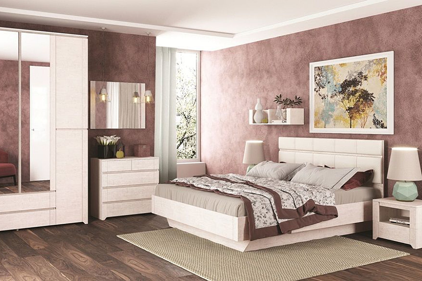 Твист спальня модульная Молокай