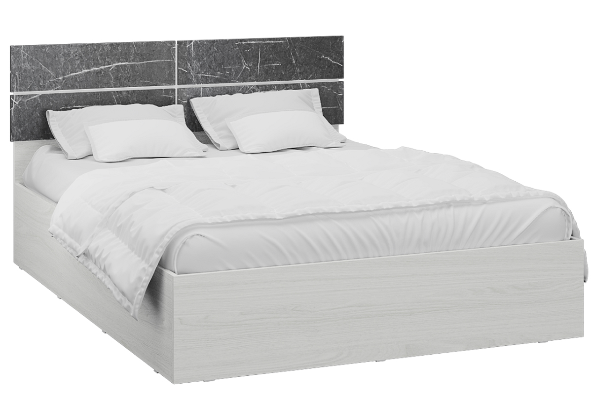 Теана Кровать 140х200 с подъемным механизмом Ясень анкор светлый/Мрамор дарк