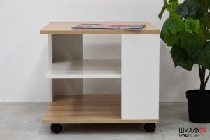 Diamond Стол журнальный тип 7 (Дуб сонома/Белый)