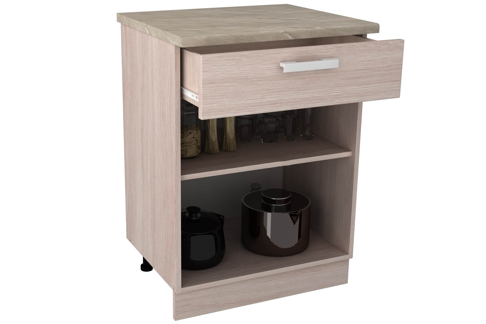 Н 600-1-Я Стол с 1 ящиком Кухня 