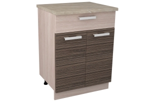 Н 600-1-Я Стол с 1 ящиком Кухня "Зебрано"