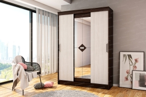 Шкаф-купе трехдверный Агат Венге/лоредо