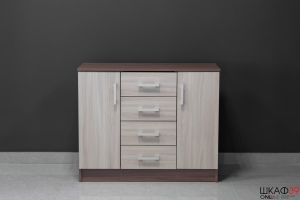 Комод К1000-2Д, ясень шимо