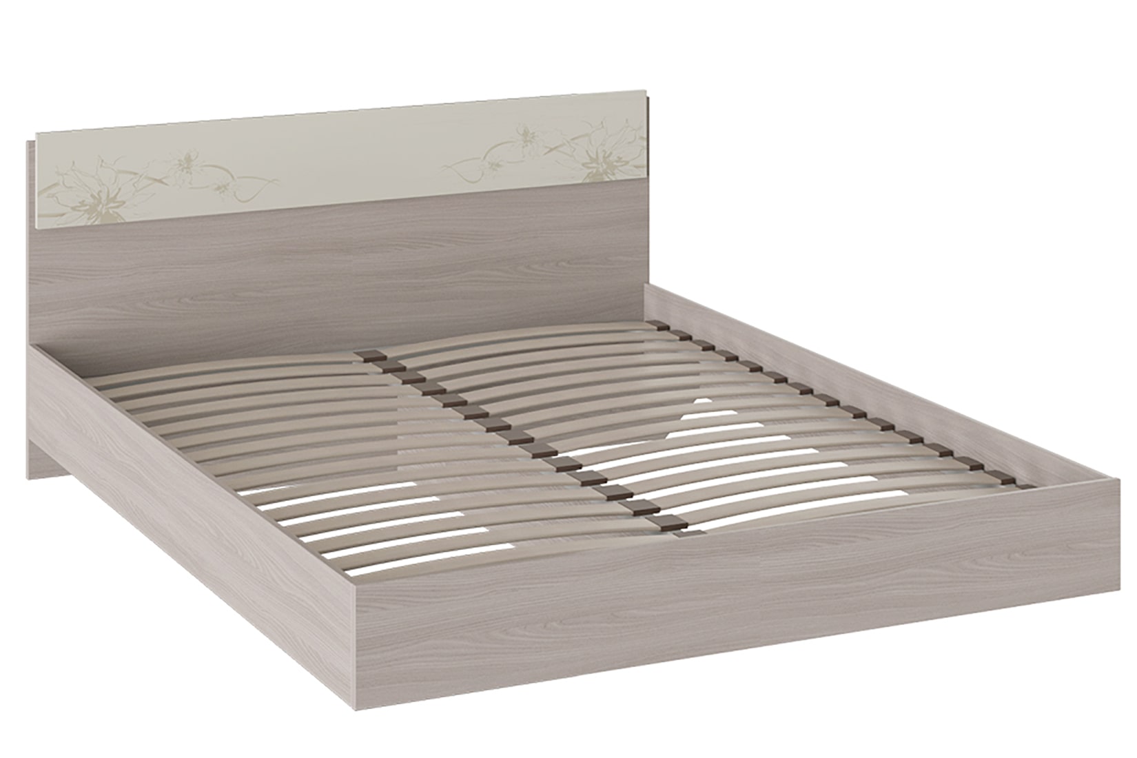 Мишель спальня Ясень шимо/Сатин матовый с рисунком