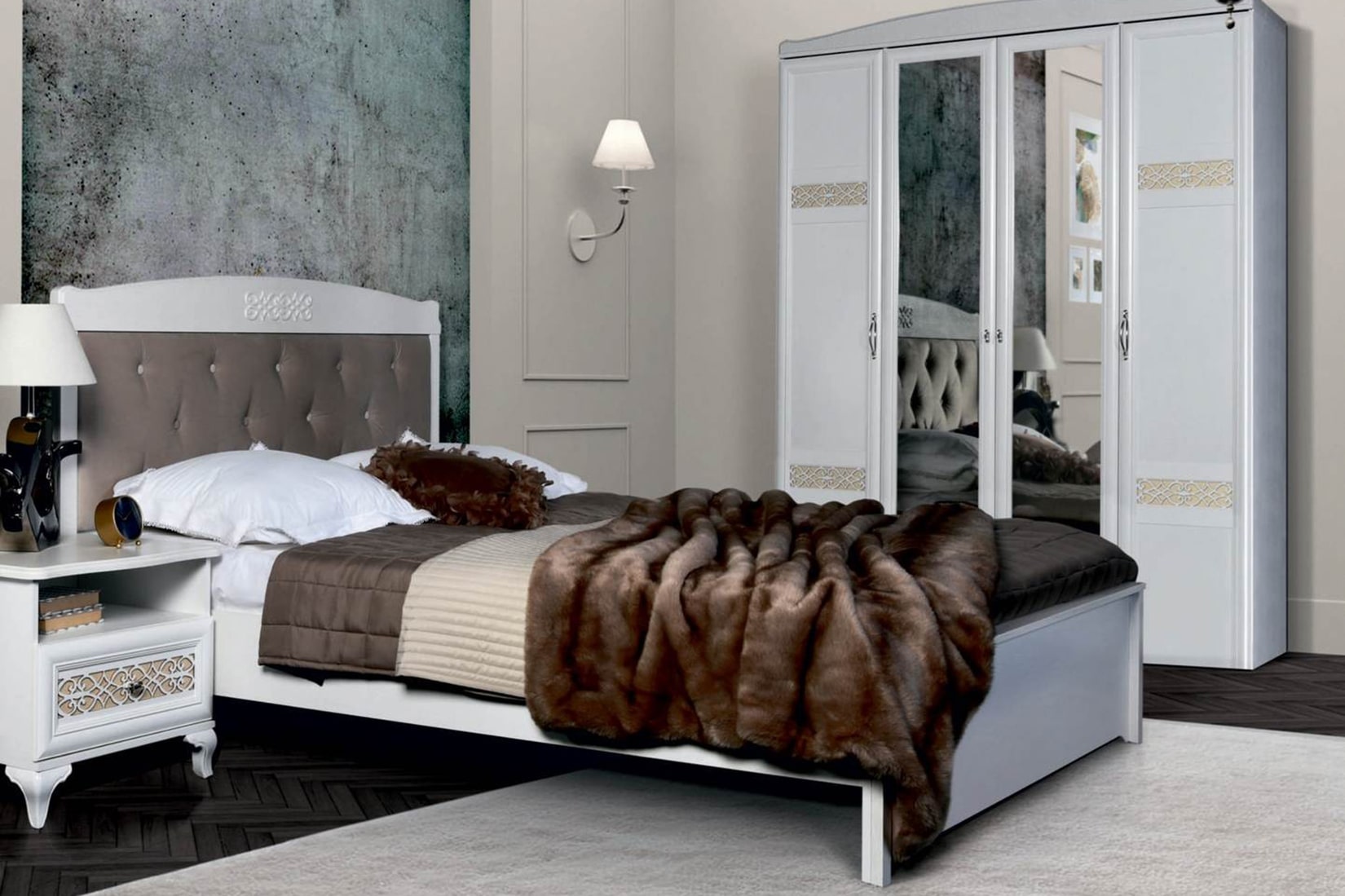 Клауди спальня модульная Дуб седан