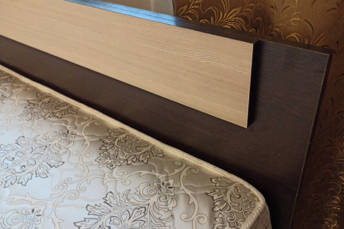 Кровать с настилом ЛДСП ЭКО 160х200, венге