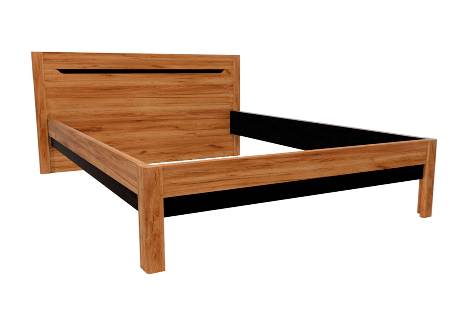 Афина А3В Кровать с ортопедическим основанием 140х200, дуб крафт