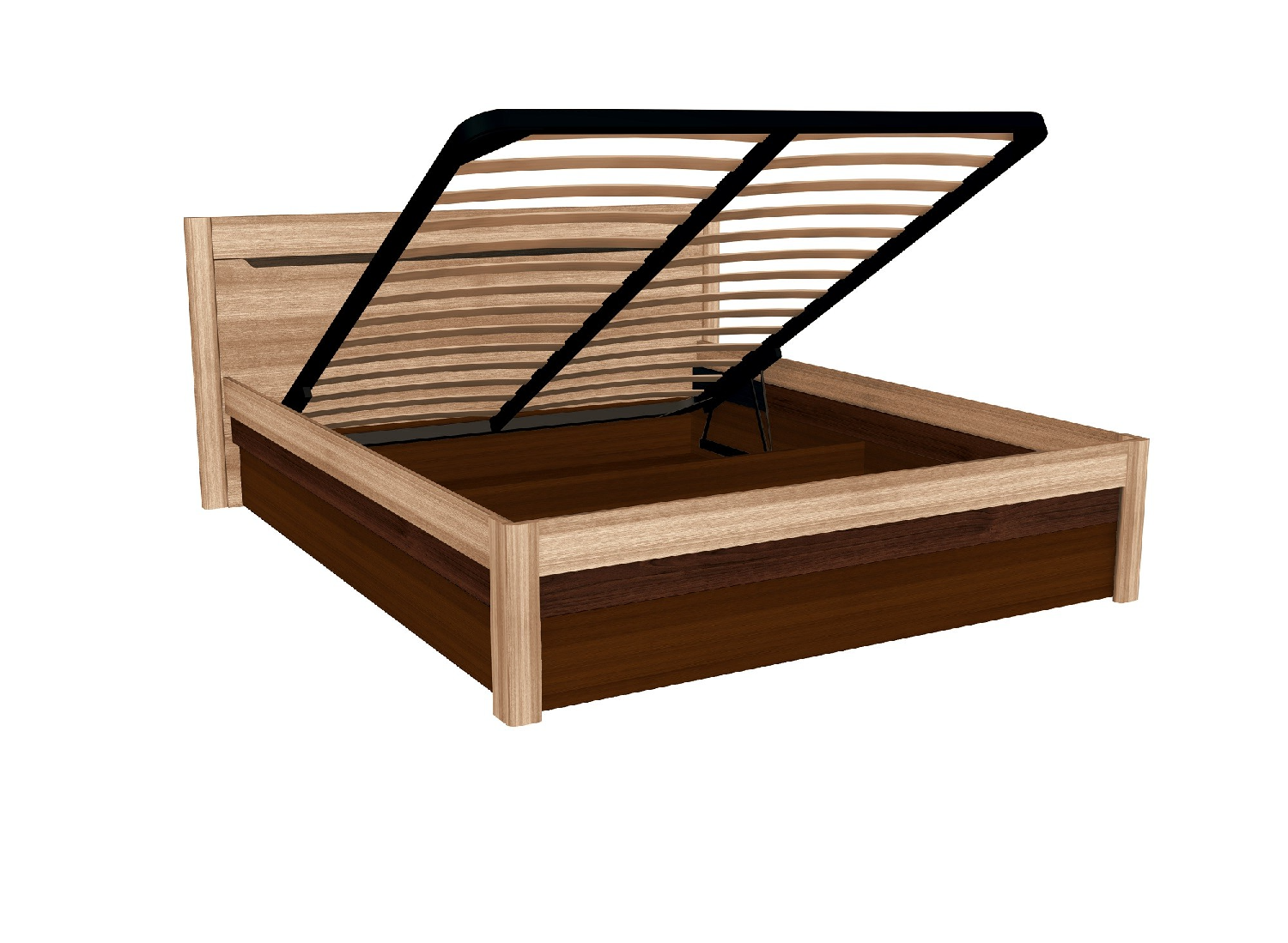 Афина А3В Кровать с подъемным механизмом 140х200, дуб крафт