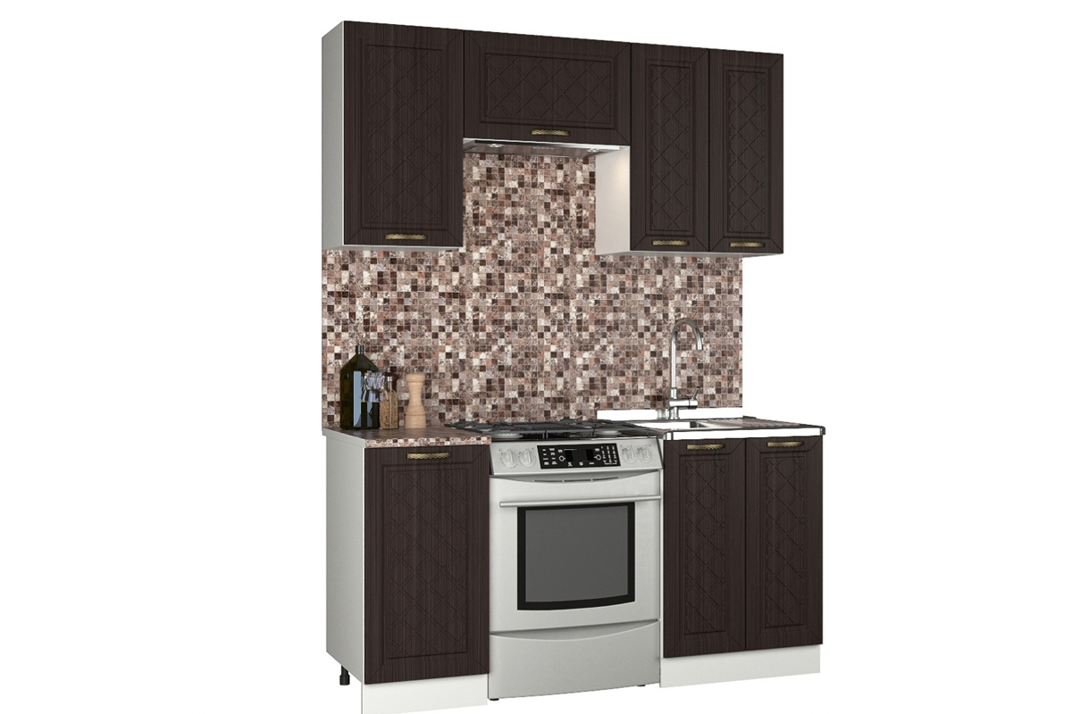 Агава Кухня модульная темная Композиция 3