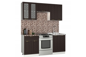 Агава Кухня модульная темная Композиция 4