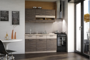 Зебрано Кухня модульная Композиция 1