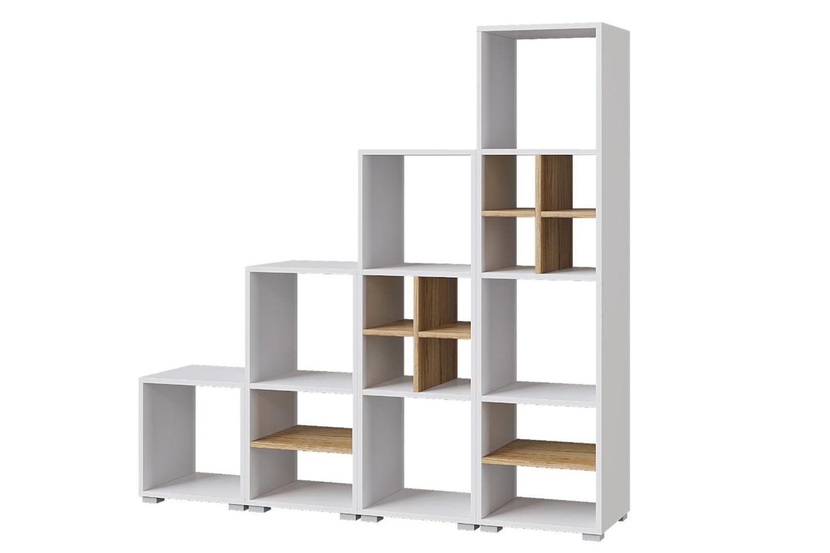 Лайт Бокс Стеллажи Белый/Дуб крафт золотой