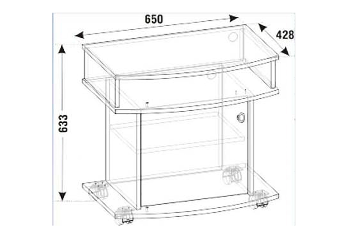 ТВА-01 Тумба ТВ Дуб молочный 