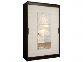 Шкаф-купе двухдверный с зеркалом Элегант-1 Венге/лоредо